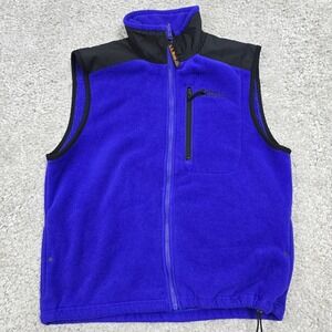 Vintage LL Bean Mens Fleece Vest‎ Purple Size M USA Made Outdoor Classic